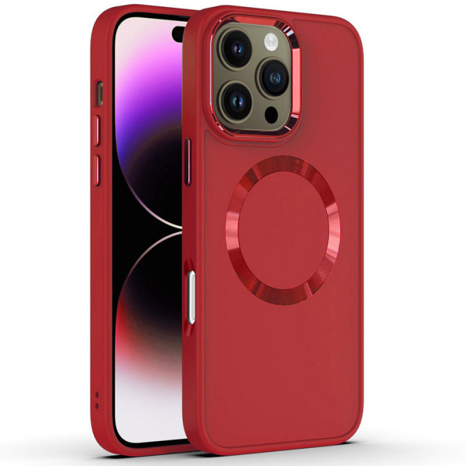 TPU чехол Bonbon Metal Style with MagSafe для Apple iPhone 16 Pro Max (6.9") Херсон - зображення 3