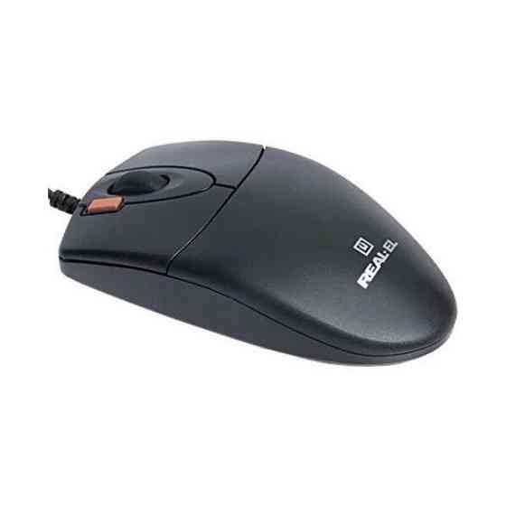 Мишка REAL-EL RM-220 USB Black (EL123200026) (Код товару:13926) Харьков