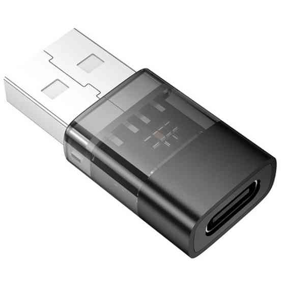 Адаптер Hoco UA36C USB to Type-C Black (Код товару:41302) Харків