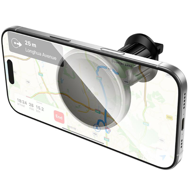 Автодержатель с БЗУ Borofone BH224 Flash 15W (air outlet) Херсон - изображение 5