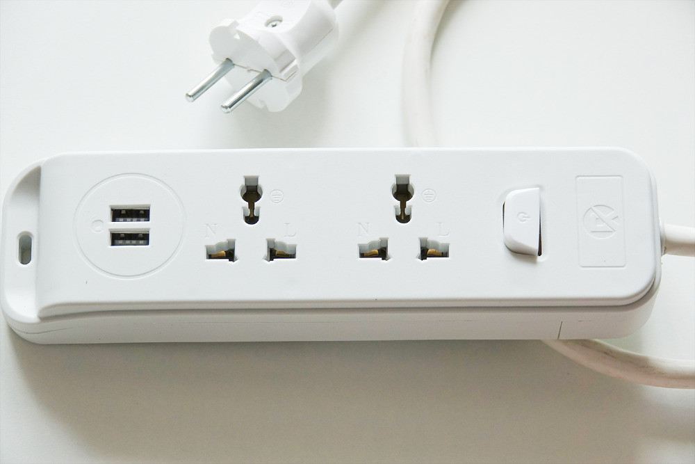 Універсальний подовжувач мережевий фільтр з колодкою на 2 розетки та 2 USB Вышгород - изображение 2