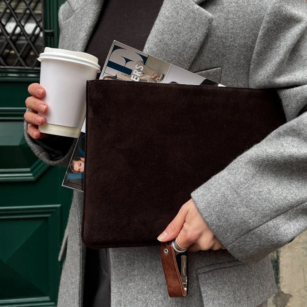 Чехол для ноутбука из велюра Incarne Cline для MacBook Air 15" 2023-2025 cline-brown-velour-air-15 к Киев - изображение 5