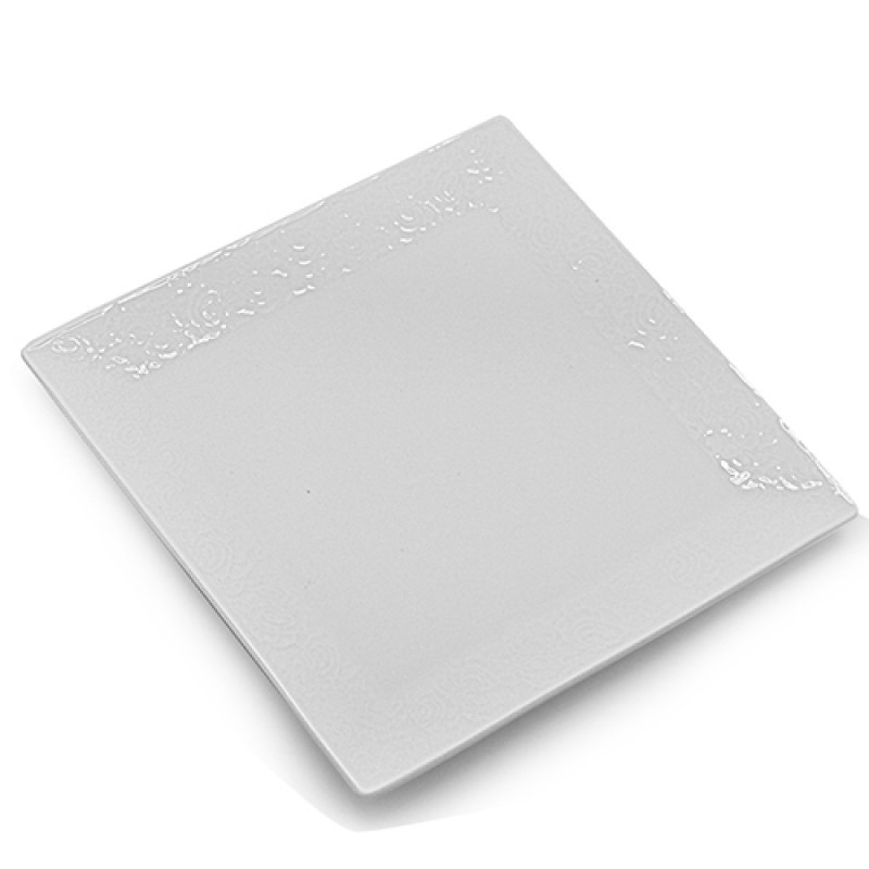 Блюдо Stenson Лист MC-3252-10 25.5 см белое Київ - зображення 1