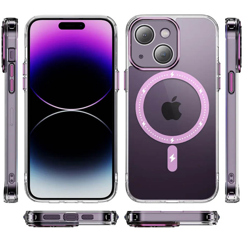 Чехол TPU+PC Colorful with Magnetic Fit для Apple iPhone 14 (6.1") Херсон - изображение 2