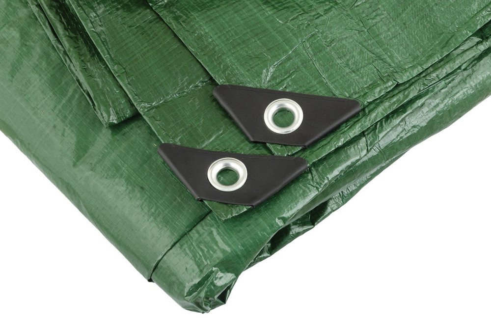 Тент универсальный MASTERTOOL TARPAULIN 6 × 10 м двухсторонний 130 г/м² Green/Silver 89-1610 Харьков - изображение 7