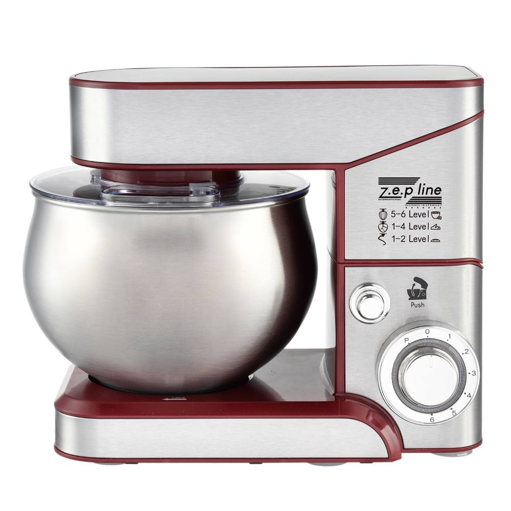 Тестомес миксер 3 в 1 Zepline ZP-105 Red 3500 Вт 6 л красный Київ - зображення 4