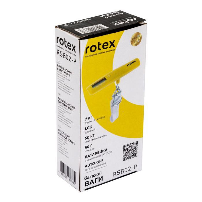Весы багажные Rotex RSB02-P 50 кг желтые Київ - зображення 3