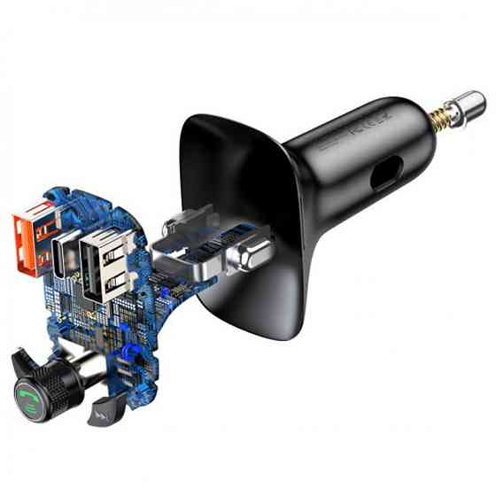 АЗУ FM модулятор Baseus S-13 36W (2USB-A/1C) (CCMT000101) Херсон