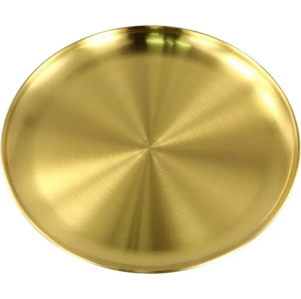 Тарелка, подтарельник металлический Leeseph золотой 23см Одесса - изображение 7