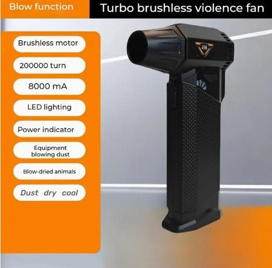 Портативний турбовентилятор 200 000 об/хв із LED-підсвічуванням Киев - изображение 3