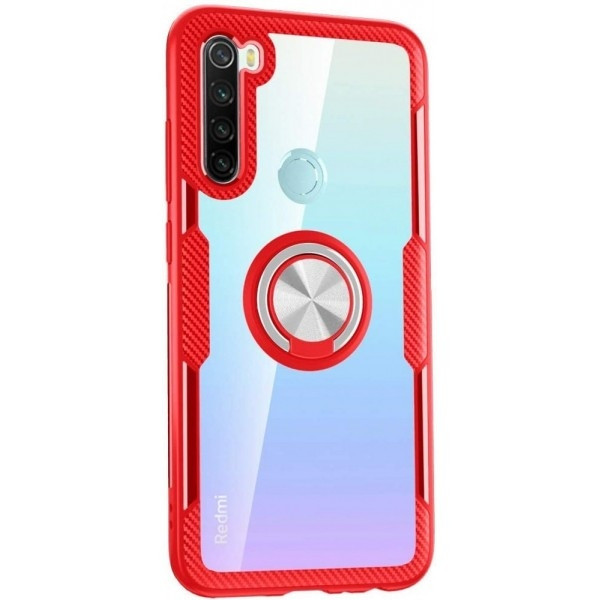 Epik Чохол Deen Crystal Ring Xiaomi Redmi Note 8 безбарвний/Red (Код товару:14992) Харків - зображення 3