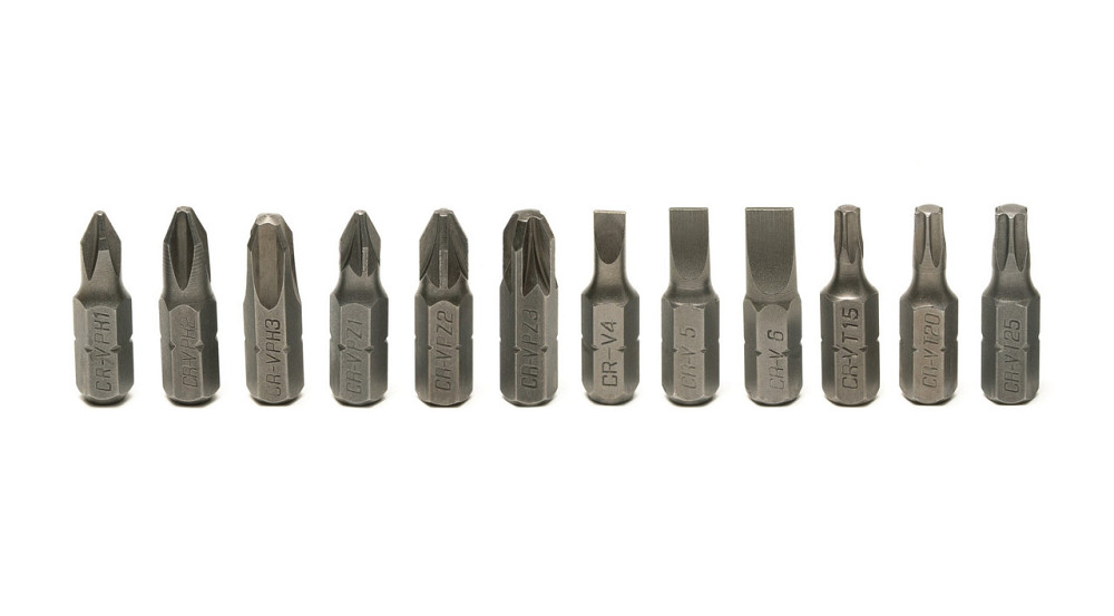 Отвертка MASTERTOOL с реверсом 12-в-1 PH1-2-3/PZ1-2-3/SL4-5-6/T15-20-25 25 мм магнитный держатель 40 Харків - зображення 6