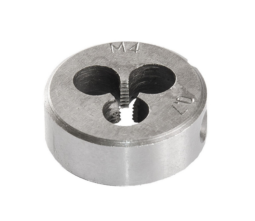 Плашка для нарезания резьбы MASTERTOOL M4х0,7 мм 9ХС DIN 233 15-0041 Харків - зображення 1