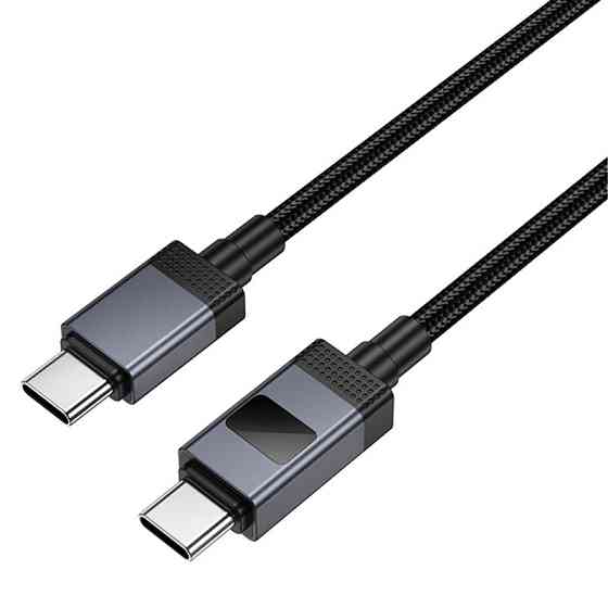 Дата кабель Hoco X118 Generous with display Type-C to Type-C 60W (1m) Херсон