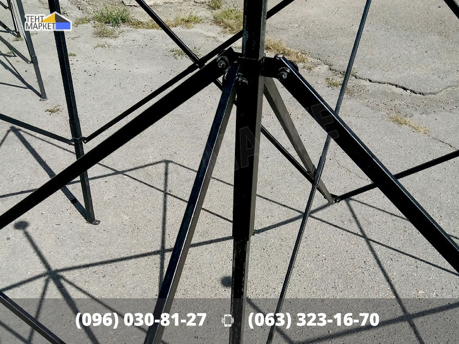 Шатер розсувний 4,5х3 Heavy Line Quality Чорний. Шатри розсувні намети палатки виготовлення тенти Запорожье - изображение 11