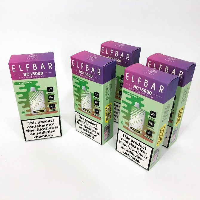 Е-сигарета ELF BAR 5% 15000 тяг, Льодяний Кавун Одеса - зображення 3