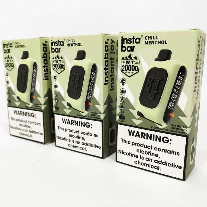 • Холодний Ментол • Сигарета InstaBar WT 20000 тяг Київ - зображення 2