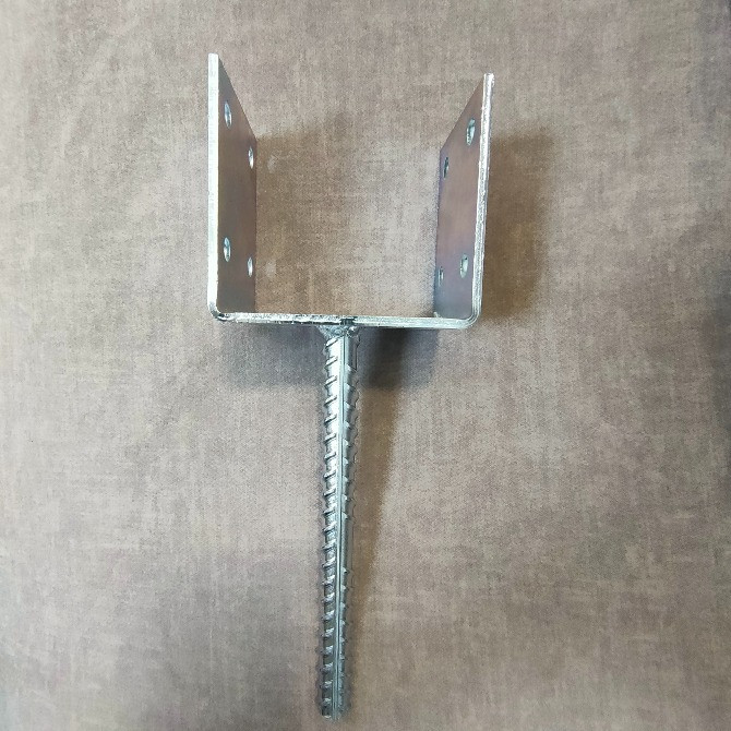 Опора кріпильна деревяного бруса 4 мм з винтом d 18 закладна підпятник під затоку Нововолинськ - зображення 1