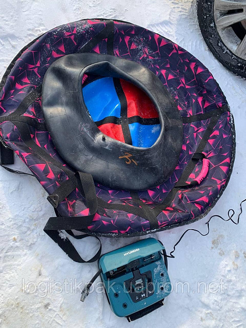 Тюбинг 100 см" беркли" (Оксфорд, ПВХ) санки ватрушка Харків - зображення 2