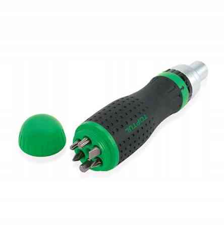 Трещоточная отвертка-битодержатель 1/4" TOPTUL 19-в-1 GAAR1002 Харків