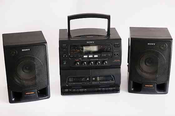 Двокасетний музичний центр SONY колонки, FM, CD, касетний Вишгород