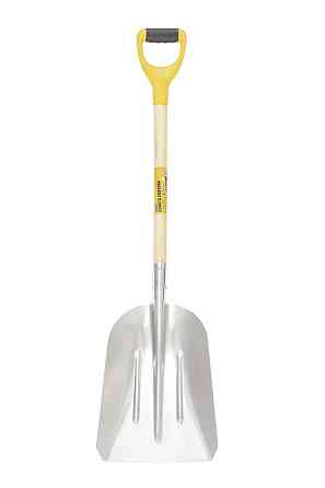 Лопата совковая MASTERTOOL 280х380х1100 мм снег/зерно из алюминия с деревянной ручкой и держаком 14- Харків
