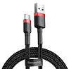 Кабель Baseus Cafule USB to Type-C 2A 3m Red/Black (CATKLF-U91) (Код товару:40830) Харьков