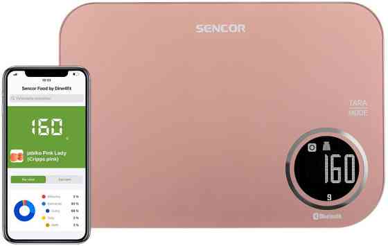 Весы кухонные Sencor SKS7075RS 5 кг розовые Киев