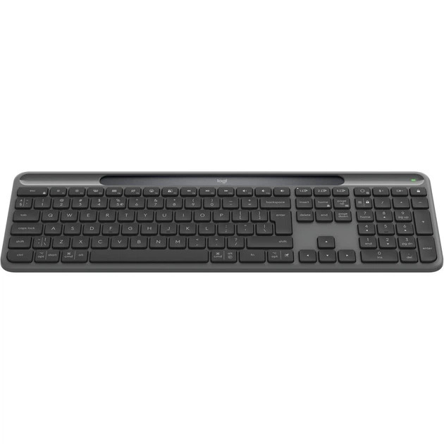 Клавиатура компьютерная безпроводная Logitech Slim Solar+ for Business Wireless/Bluetooth Graphite L Київ - зображення 2