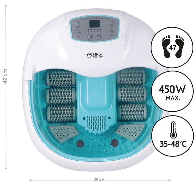 Массажная ванночка для ног First FA-8115-4 450 Вт голубая Киев - изображение 5