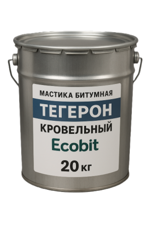 Тегерон Покрiвельний EКОБIТ - покрівельна бітумна мастика вiдро 20 кг Днепр - изображение 1