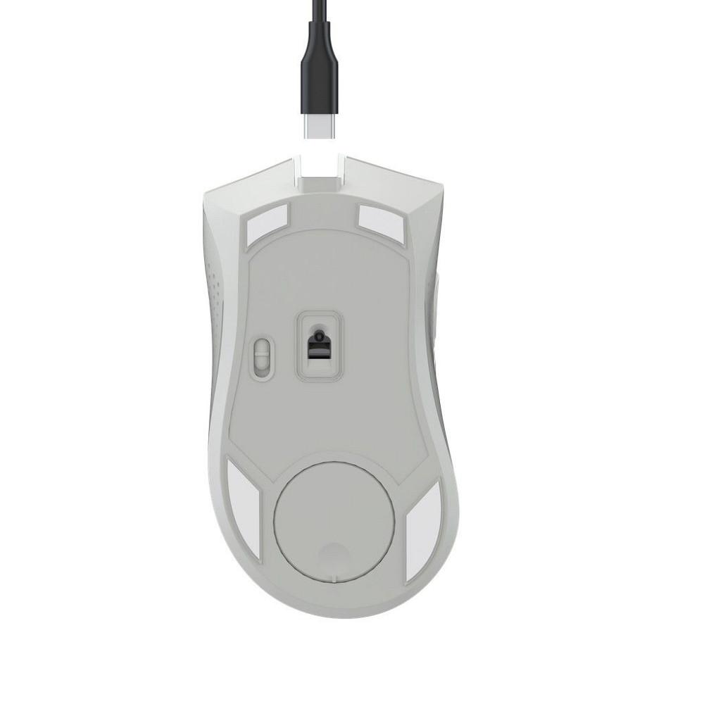 Мышь компьютерная безпроводная Bloody R90 Plus Greyish White белая Київ - зображення 8