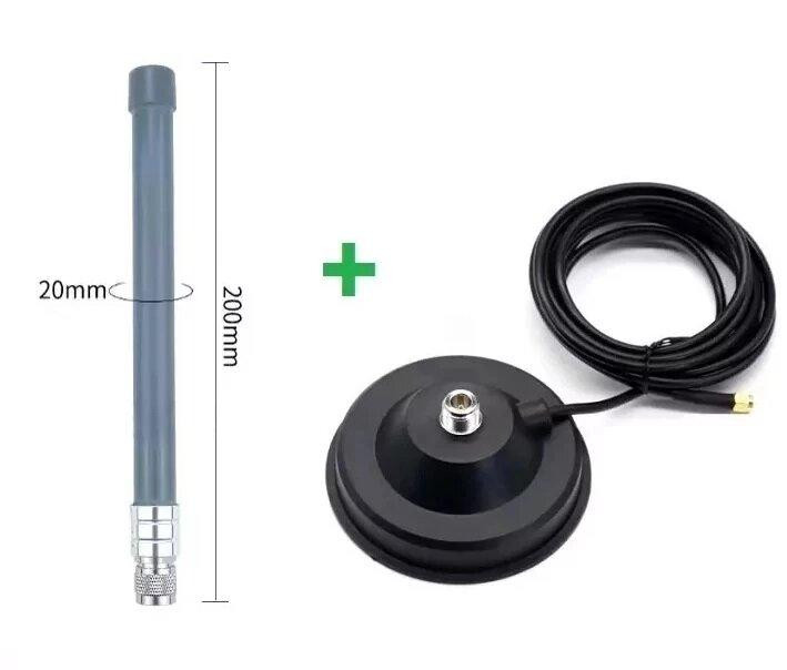 Антенна 580-990/1360-2030/2740-3910 МГц 4dBi, до 100 Вт, 20 см, с магнитной основой 12 см, RG58U 3 м Днепр - изображение 1