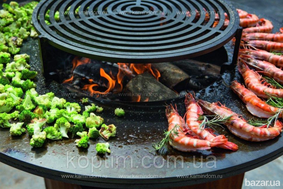 Гриль-мангал барбекю с открытой тумбой HOLLA GRILL Open Rust Харків - зображення 5