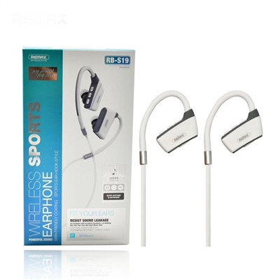 Вакуумные наушники Bluetooth Wireless Sports Remax RB-S19-White Київ - зображення 1