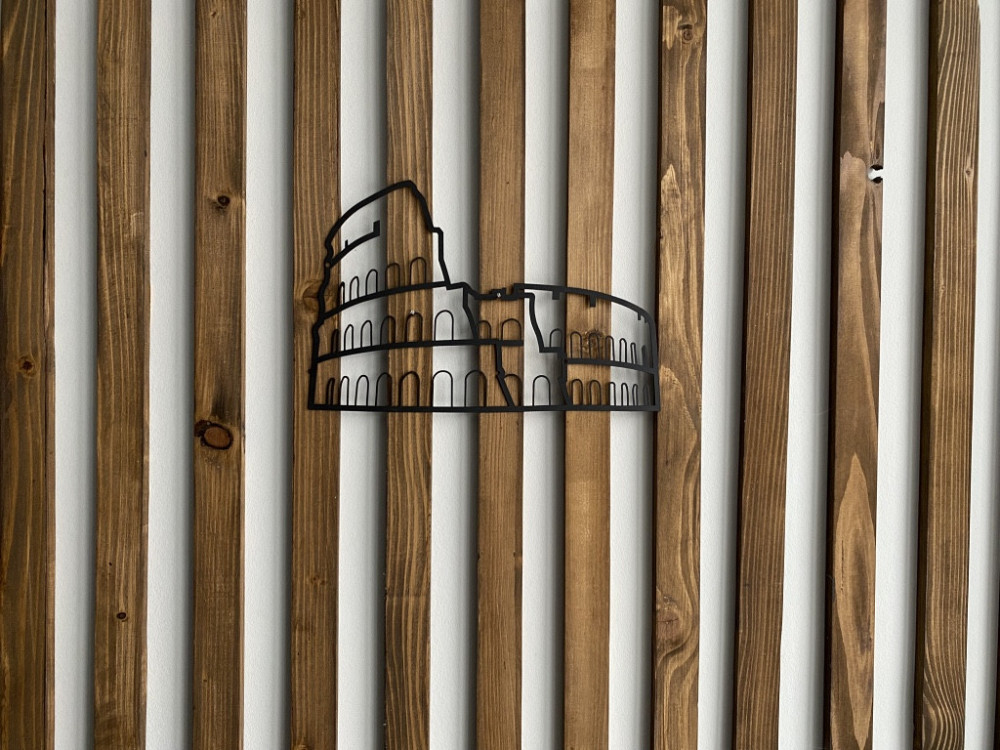 Настенный декор панно картина лофт из металла Колизей Киев - изображение 2