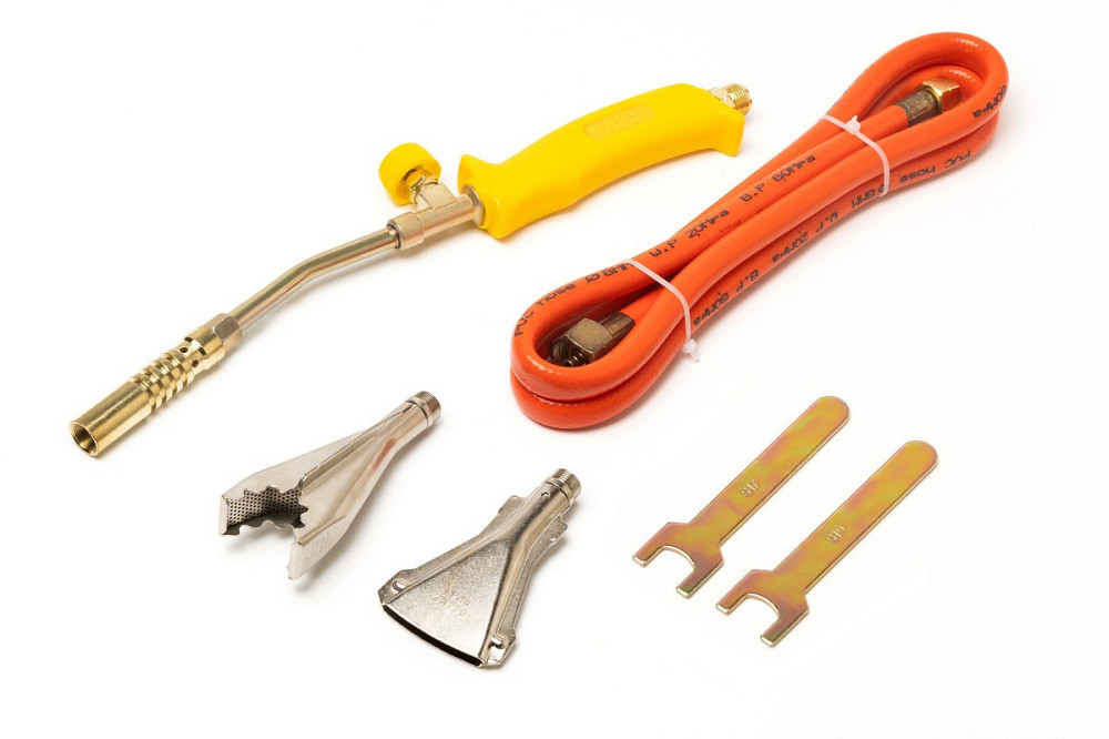 Горелка ручная газовоздушная MASTERTOOL с насадками Ø 17/22/40 мм 400 мм 157 г/час 2200 Вт 1300°C 44 Харків - зображення 2