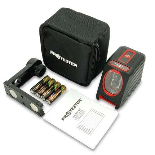 Осепостроитель лазерный, 2 линии, 1H/1V, 2 лазерных модуля (красный луч) PROTESTER LL202R Харків - зображення 3