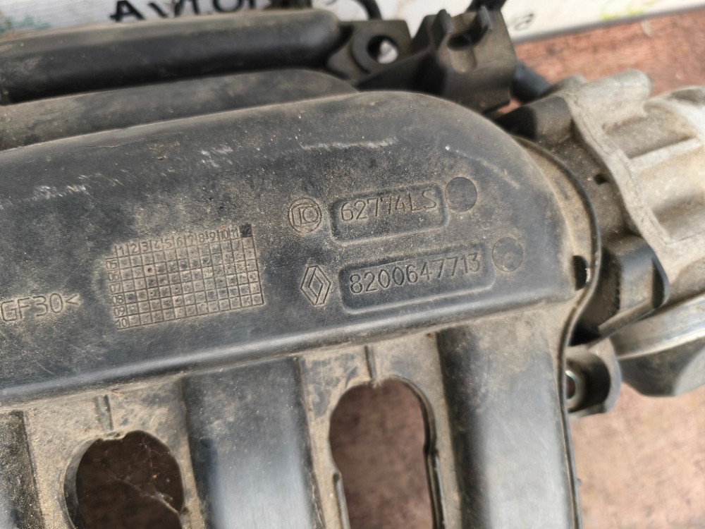 Коллектор впускной Renault Clio 1.4 / 1.6 бензин 2005-2009 (8200647713) Ковель - изображение 2