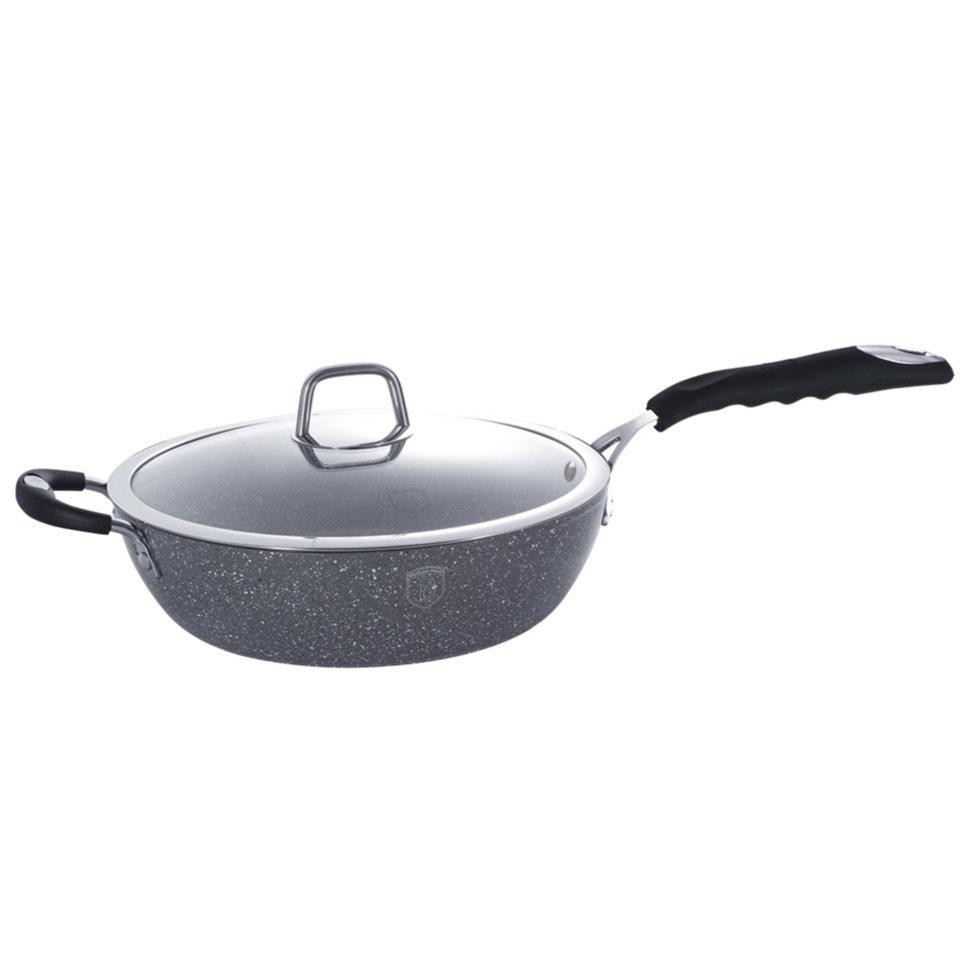 Сковорода глибока Berlinger Haus Gray Stone Touch BH-1165-N 28 см Київ - зображення 1