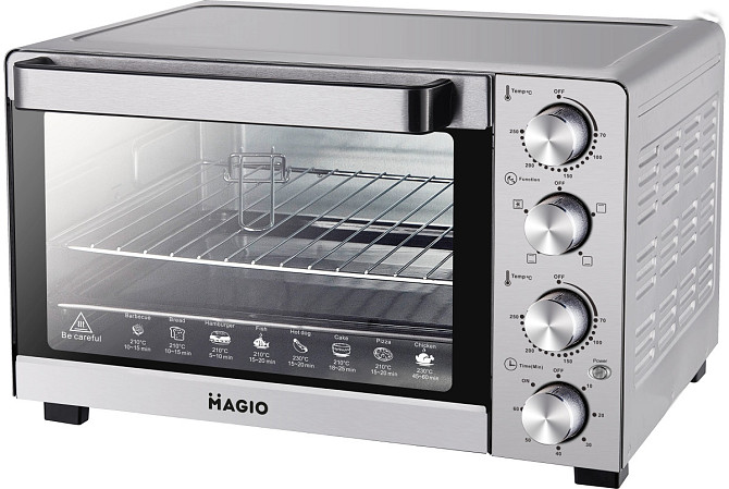 Электропечь Magio МG-248 35 л серебристая Київ - зображення 1