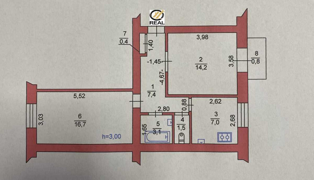 продажа 2-к квартира Луцк, 61000 $ Луцьк - зображення 2