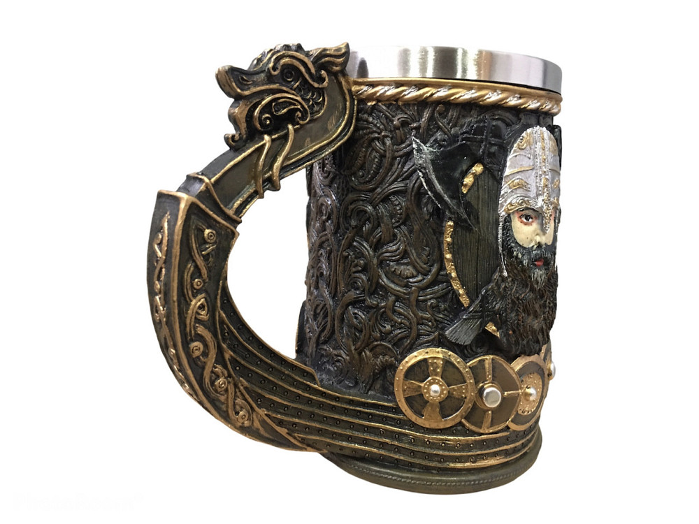 Кружка Чашка Бокал Викинг Воин таинство 3 Молот Тора Нержавеющая Сталь (код 00516) Київ - зображення 6