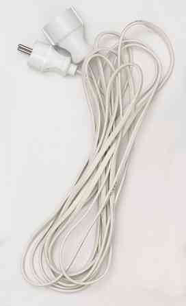 Потужний 3x житловий подовжувач 6 м, із заземленням розеткою та гніздом на 16 А до 8 кВт Вишгород