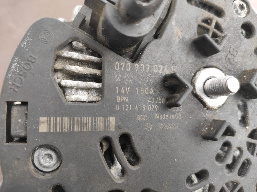 Генератор Volkswagen T5 2.5 tdi 2003-2009 (070903024F) Ковель - зображення 3