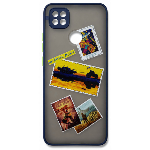 Чохол Bumper Print Ukraine Post для Xiaomi Redmi 9C/10A Navy Blue/Green Харьков - изображение 2