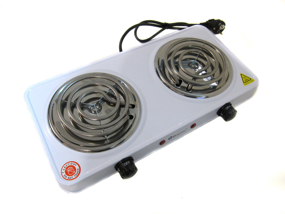 Электроплита Domotec MS-5802 плита настольная, конфорки 1000Вт 2 шт Київ - зображення 1