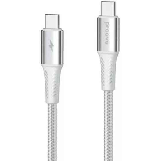 Кабель Proove WireX Pro Type-C to Type-C 100W 1.5m White (CCWX11002202) Харків