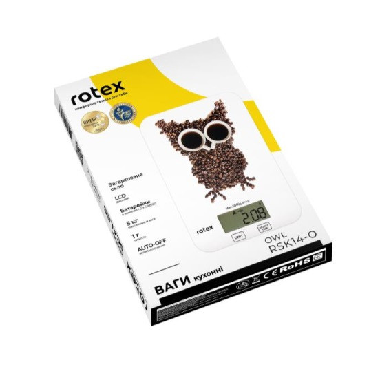 Весы кухонные Rotex Owl RSK14-P-Owl 5 кг Киев - изображение 5