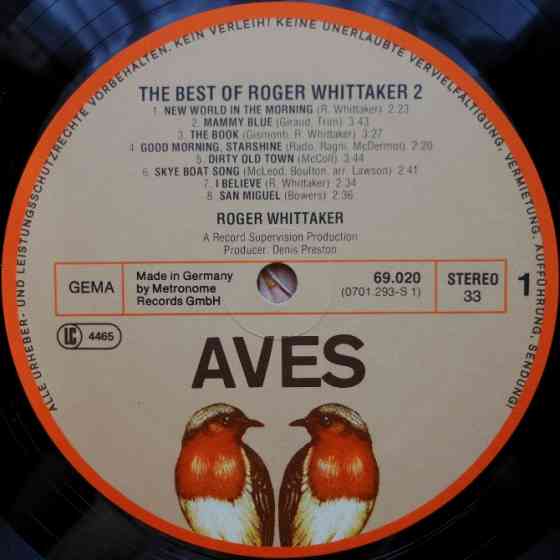 Виниловая пластинка The Best Of Roger Whittaker 2 Винница